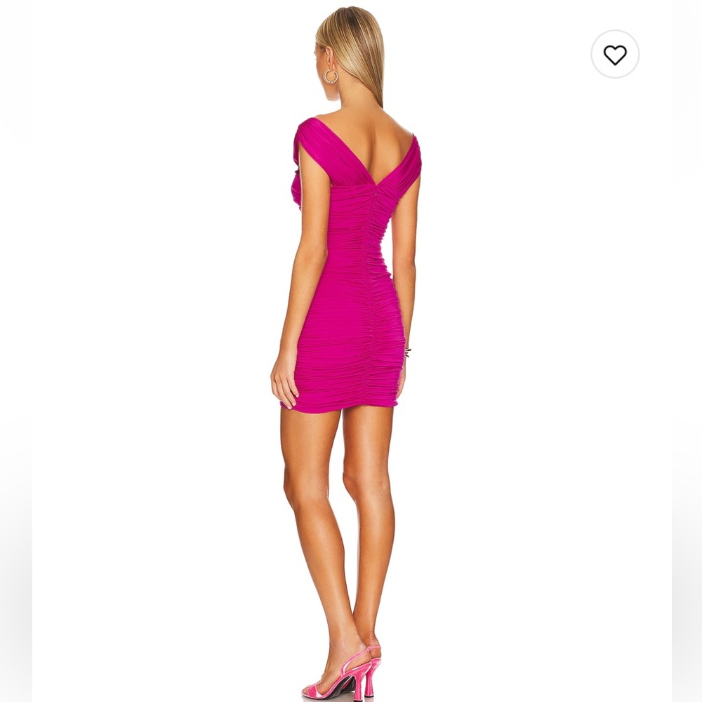 LoveShackFancy Berry Fritz Pink Mini Cut Out Dress NWT Size Small - Picture 3 of 6